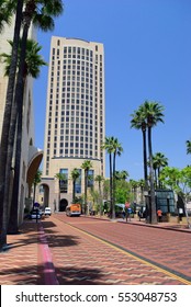 Square In Front Of The Train Station In Los Angeles