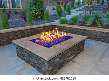 Bilder Stockfoton Och Vektorer Med Stone Fire Pit Shutterstock