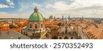 Square of Knights of the Cross with St. Salvator Church and Church of St Francis, near the Charles Bridge and Vltava River, Prague, Czech republic