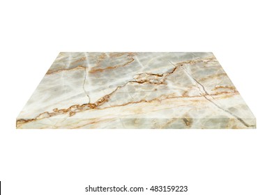 it is square marble plate isolated on white.