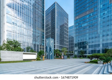 Square And Office Building Of Jinan Central Business District

