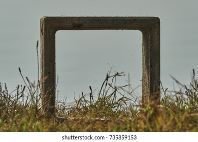 square on grass