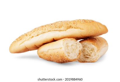 Square Puff Pastry On A White Background