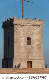 Square Tower Of Montjuic Castle