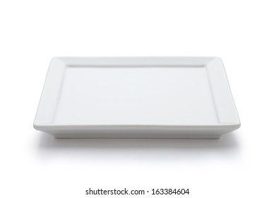 Square White Plate