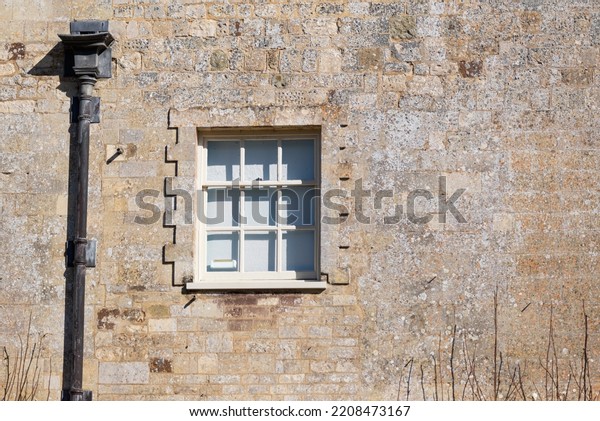 Square Window\
with Drain Pipe Old Georgian\
Style