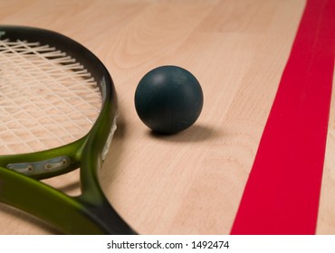 Squash Ball And Racket