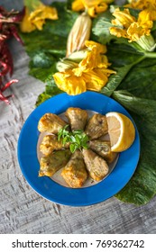 Squash Blossoms Stuffed With Lemon