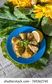 Squash Blossoms Stuffed With Lemon