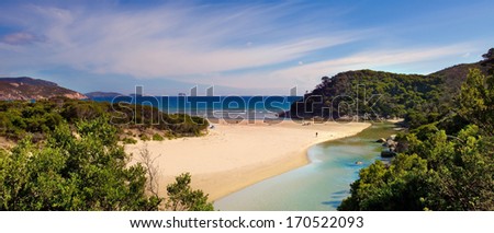 Squeaky Beach, Wilsons Promontory National Park, Victoria, Australia Foto stock © 