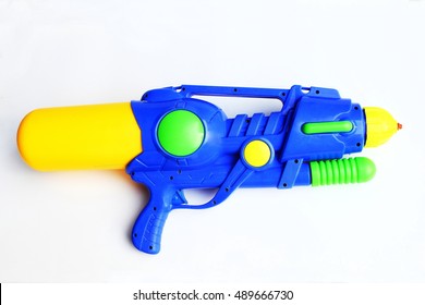 Squirt Gun On White Background