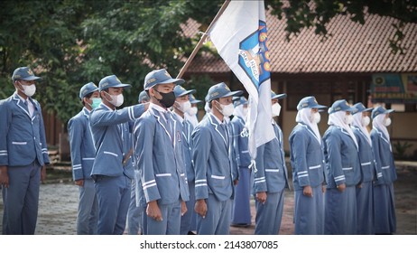 Sragen, Indonesia - December 27 2021: Student Council Organization Marching Rules