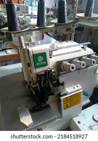 Sragen, Indonesia - July 31, 2022 : Overlock Machine With Brand Zoje.