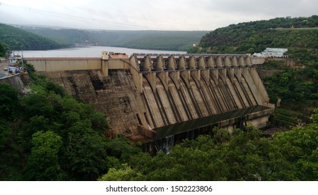 Sreesailam Dam In Kurnool District,  Andhra Pradesh 