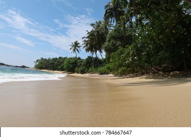 Sri Lanka Beach Sand. Indian Ocean Coast.