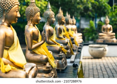 Sri Lanka. Buddha Statues in Seema Malaka Temple, Colombo, Sri Lanka.  - Powered by Shutterstock