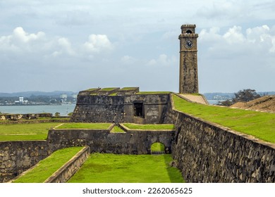 Sri Lanka - Galle - The clock tower and star bastion of the famous medieval dutch fort, unesco world heritage site - Shutterstock ID 2262065625