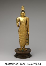 Sri Lanka, Kandy District Buddha. Copper Alloy With Gilding