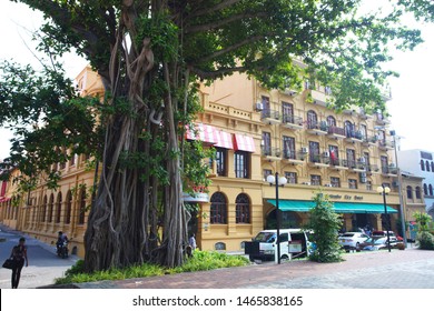 Sri Lanka,Colombo, March 2014. View City Street Hotel Building