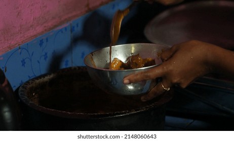 Sri Lankan Cuisine With Various Spices And Cooking