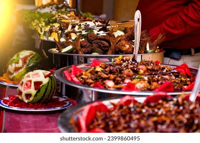 sri lankan food buffet self service sinhala srilanka srilankan lanka curry restaurant meal traditional rice and table