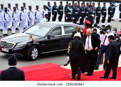 Sri Lankan President Ranil Wickremesinghe Arrival For The Ceremonial Opening Of The 3rd Session Of The 9th Parliament In Colombo, Sri Lanka. 3rd August 2022