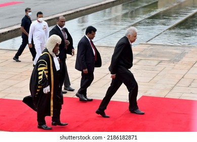 Sri Lankan President Ranil Wickremesinghe Arrival For The Ceremonial Opening Of The 3rd Session Of The 9th Parliament In Colombo, Sri Lanka. 3rd August 2022
