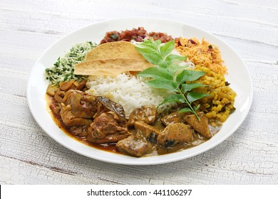 Sri Lankan Rice And Curry Dish