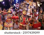Sri Lankan traditional Dancers performs during the annual Katharagama Perahera
