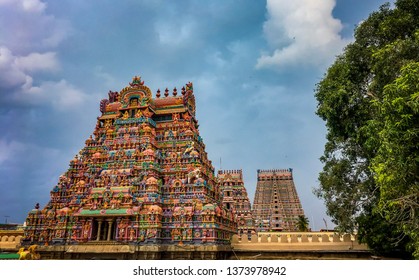 Sri Ranganatha Swamy Temple, Srirangam, a hinu temple in trichy, Tamil Nadu, India - Shutterstock ID 1373978942