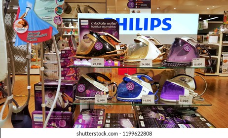 Sriracha, Chonburi THAILAND Sep  30, 2018 View Of Philips Brand Of Iron On The Shelf In Supermarket