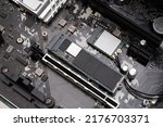 SSD and communication module mounted on the motherboard of the personal computer