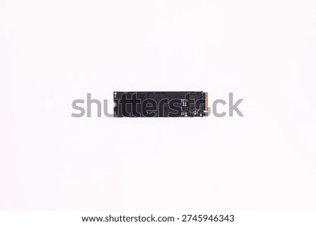 SSD technology, solid state drive, on white background, cutout