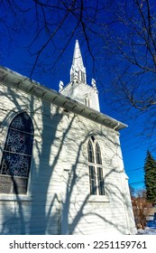 St  Andrew's Presbyterian Church constructed in 1862 in the city Maple  Vaughan  Ontario  Canada  A National Heritage site 