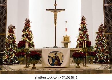 St Ann's Midnight Mass In Midland, TX