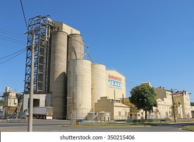ST ARNAUD, VICTORIA, AUSTRALIA - October 9, 2015: Ridley AgriProduct, formerly Barastoc, operates from the Old Flour Mill, built in 1877. Ridley produces pet and stock feed