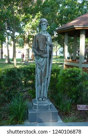 St. Augustine, Florida / USA - June 28, 2016. St. Joseph Statue.