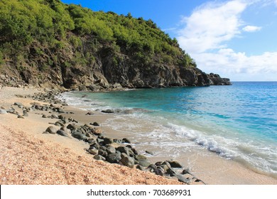  St. Barts Island, Shell Beach In Caribbean Sea