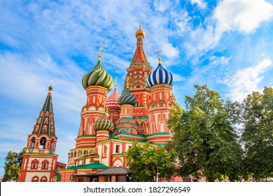 St. Basil's Cathedral on Red Square in Moscow, Russia