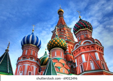 St. Basil's Cathedral On Red Square, Moscow, Russia