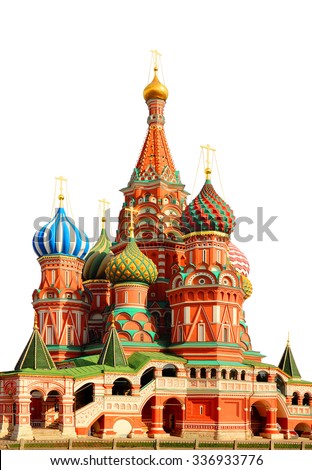 St Basils cathedral on Red Square in Moscow Russia
