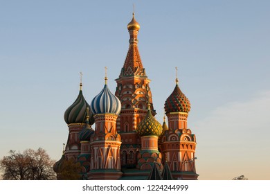 St. Basil's Cathedral.Cathedral of the Intercession of the virgin the Moat