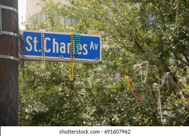 St Charles Avenue Street Sign