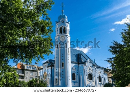 St. Elisabeth's Church commonly known as the Blue Church is a secessionist Hungarian Catholic church (Jugendstil, Art Nouveau) in Bratislava, Slovakia