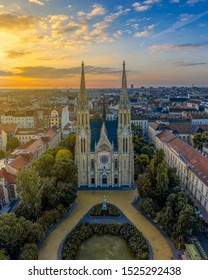 St. Elizabeth Parish Church Of Árpád House Is A Less Famous Church In Budapest. But Absoulutely Beautiful Place With A Cute Garden.