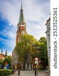 St. George church and beautiful streets of Sopot - Poland