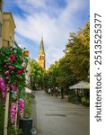 St. George church and beautiful streets of Sopot - Poland