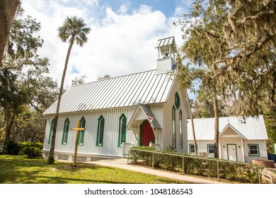 St George Episcopal Church On Amelia Island, Florida.