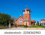 St. George Maronite Catholic Church at 1493 Cranston Street in historic city of Cranston, Rhode Island RI, USA. 