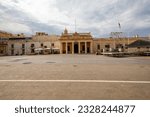 St George Square and Palace Armoury in Old Town of Valletta in the morning, Capital city of Malta